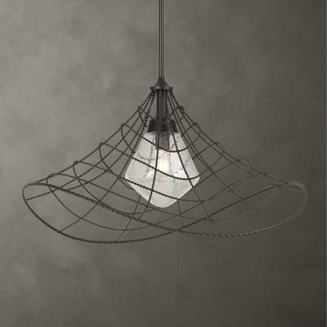 Modern European furniture - Twisted Bronze Indoor/Outdoor Pendant Lamp - www.oroa.com