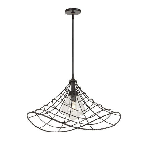 Modern European furniture - Twisted Bronze Indoor/Outdoor Pendant Lamp - www.oroa.com