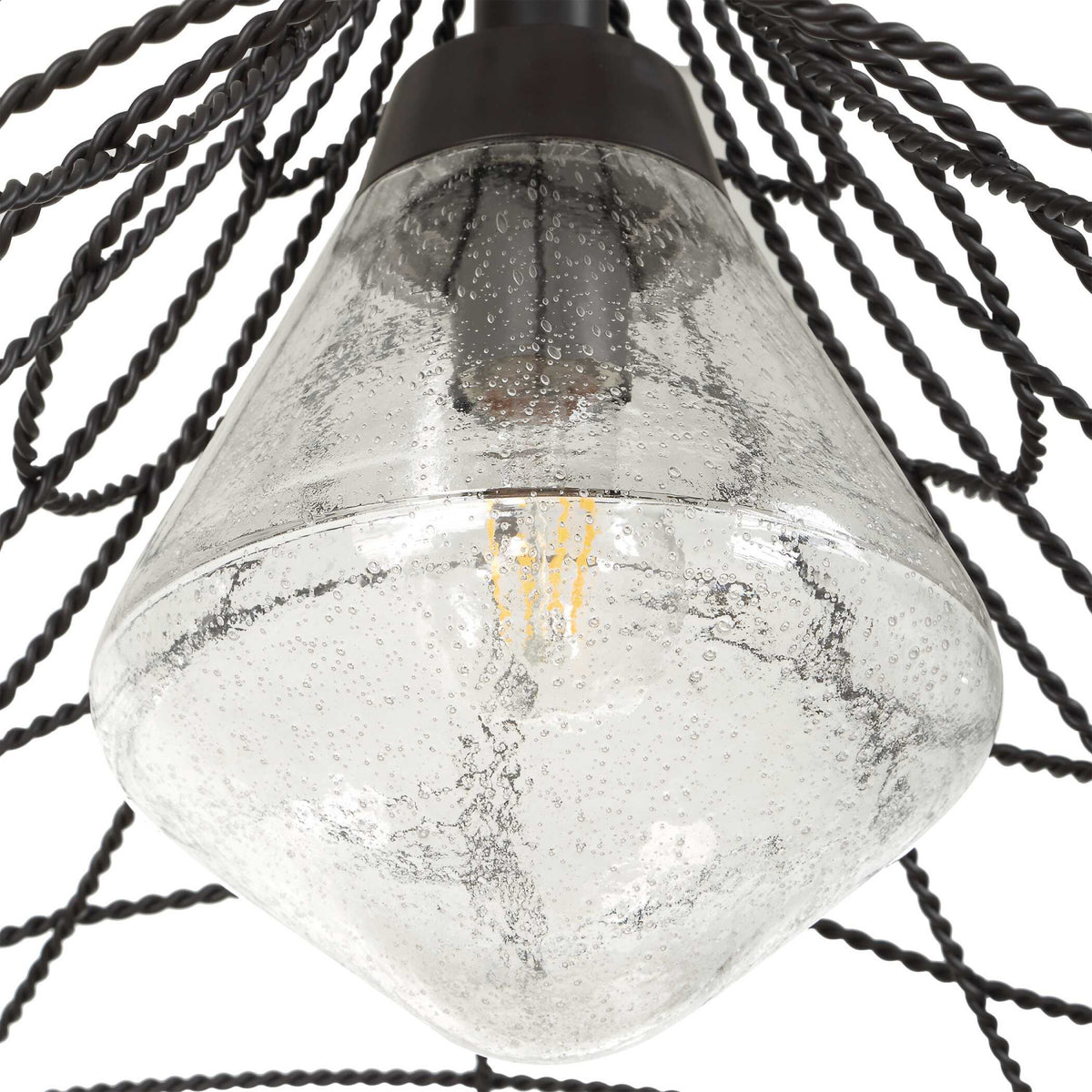 Modern European furniture - Twisted Bronze Indoor/Outdoor Pendant Lamp - www.oroa.com