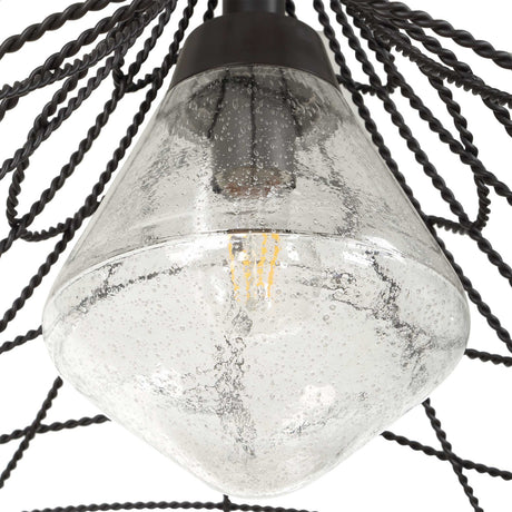 Modern European furniture - Twisted Bronze Indoor/Outdoor Pendant Lamp - www.oroa.com