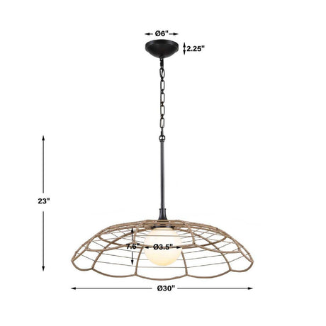 Modern European furniture - Scalloped Indoor/Outdoor Pendant Lamp - www.oroa.com