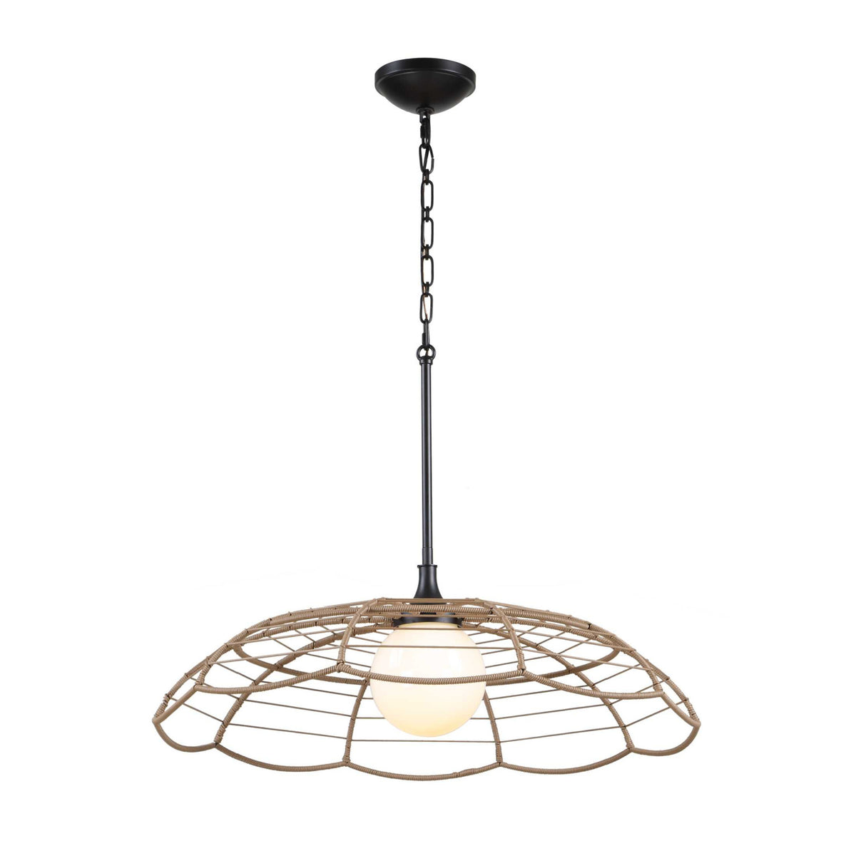 Modern European furniture - Scalloped Indoor/Outdoor Pendant Lamp - www.oroa.com
