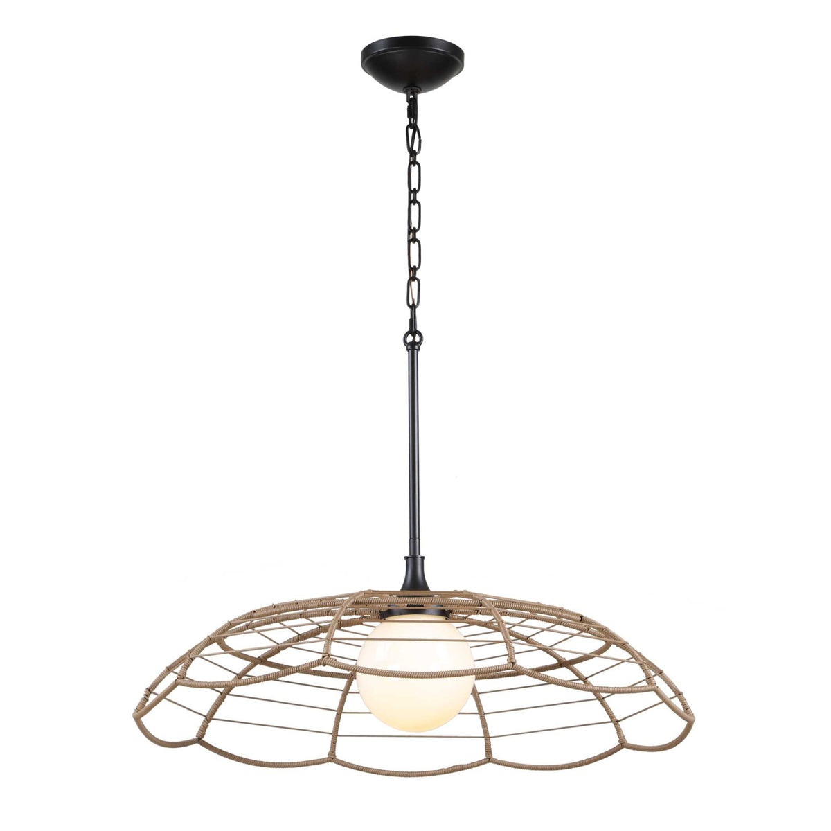Modern European furniture - Scalloped Indoor/Outdoor Pendant Lamp - www.oroa.com