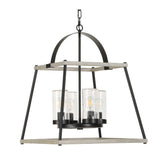 Modern European furniture - Seeded Glass 4-Light Indoor/Outdoor Pendant Lamp - www.oroa.com