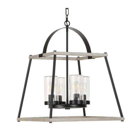 Modern European furniture - Seeded Glass 4-Light Indoor/Outdoor Pendant Lamp - www.oroa.com