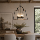 Modern European furniture - Seeded Glass 4-Light Indoor/Outdoor Pendant Lamp - www.oroa.com