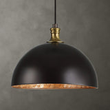 Black Metal Dome Pendant Lamp | Uttermost Placuna - www.oroa.com