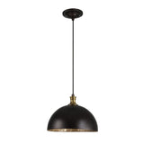 Black Metal Dome Pendant Lamp | Uttermost Placuna - www.oroa.com