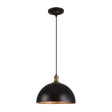 Black Metal Dome Pendant Lamp | Uttermost Placuna - www.oroa.com