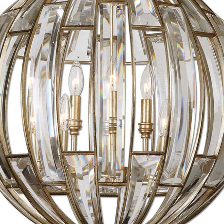 Beveled Crystals Sphere Pendant Lamp | Uttermost Vicentina - www.oroa.com