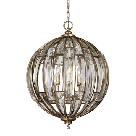 Beveled Crystals Sphere Pendant Lamp | Uttermost Vicentina - www.oroa.com