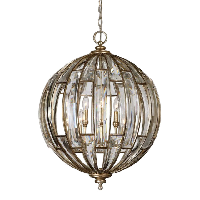 Beveled Crystals Sphere Pendant Lamp | Uttermost Vicentina - www.oroa.com