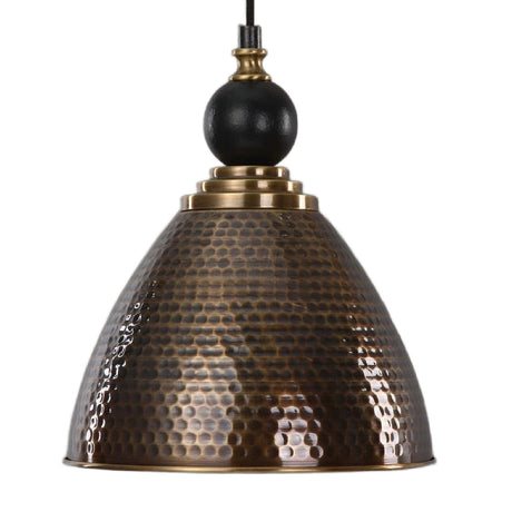 Hammered Antique Brass Pendant Lamp | Uttermost Adastra - www.oroa.com