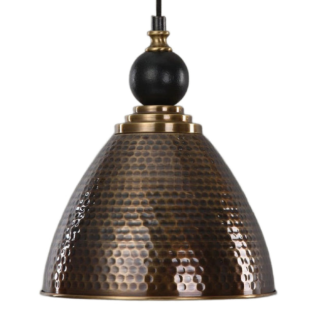 Hammered Antique Brass Pendant Lamp | Uttermost Adastra - www.oroa.com