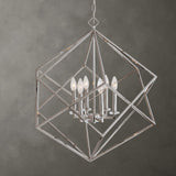 Polished Nickel 6-Light Pendant Lamp | Uttermost Euclid - www.oroa.com