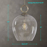 Blown Glass Pendant Lamp | Uttermost Calix - www.oroa.com