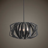 Black Geometric Pendant Lamp | Uttermost Thales - www.oroa.com