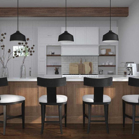 Modern European furniture - Black Metal Pendant Lamp - www.oroa.com