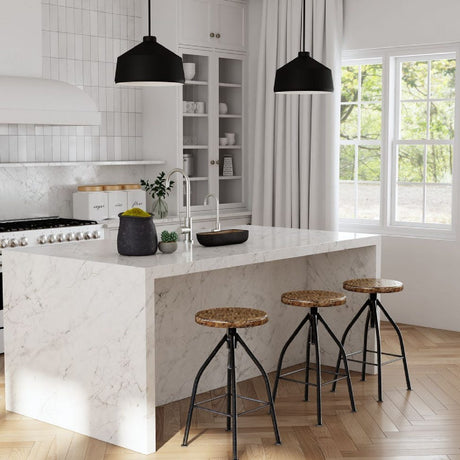 Modern European furniture - Black Metal Pendant Lamp - www.oroa.com