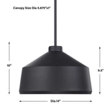 Modern European furniture - Black Metal Pendant Lamp - www.oroa.com