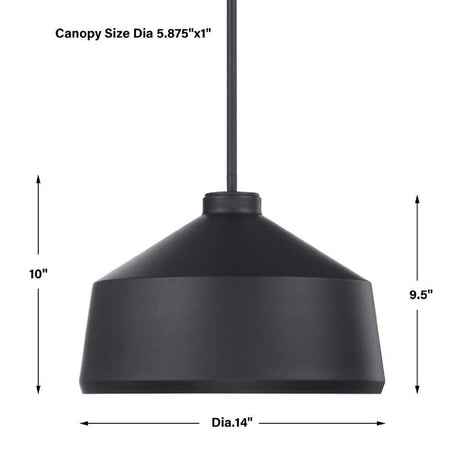 Modern European furniture - Black Metal Pendant Lamp - www.oroa.com