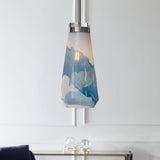 Modern European furniture - White & Blue Glass Pendant Lamp - www.oroa.com