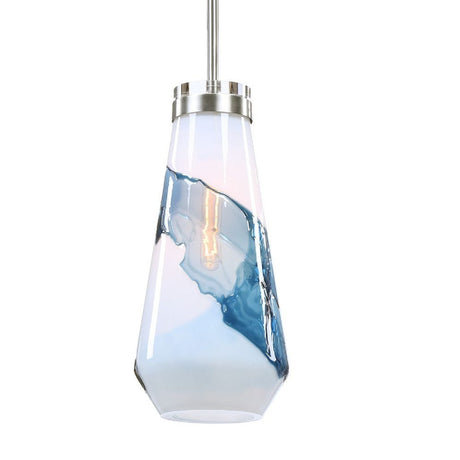 Modern European furniture - White & Blue Glass Pendant Lamp - www.oroa.com