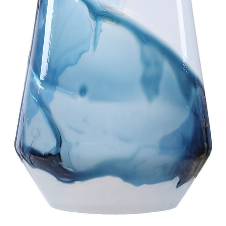 Modern European furniture - White & Blue Glass Pendant Lamp - www.oroa.com