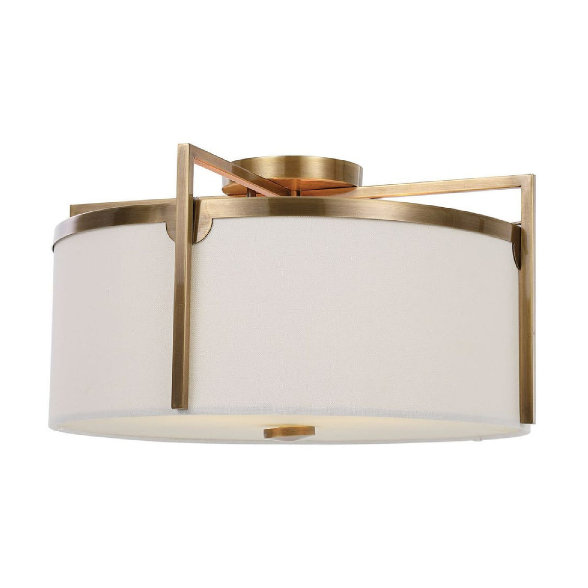 White Linen Ceiling Lamp | Uttermost Colfax - www.oroa.com
