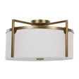 White Linen Ceiling Lamp | Uttermost Colfax - www.oroa.com
