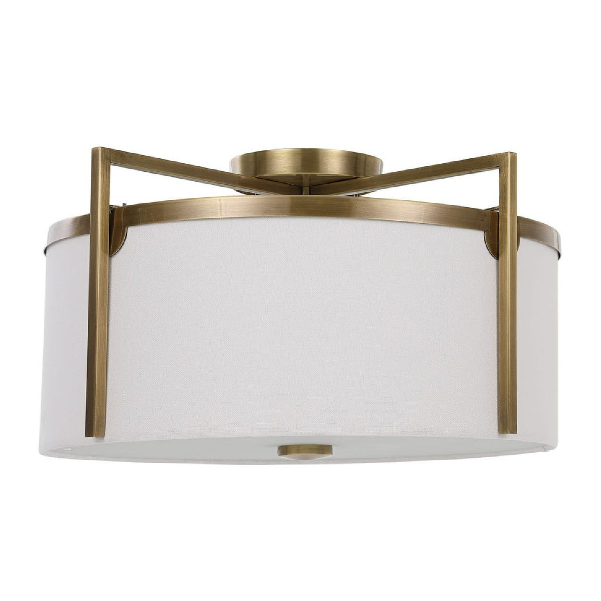 White Linen Ceiling Lamp | Uttermost Colfax - www.oroa.com
