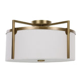 White Linen Ceiling Lamp | Uttermost Colfax - www.oroa.com