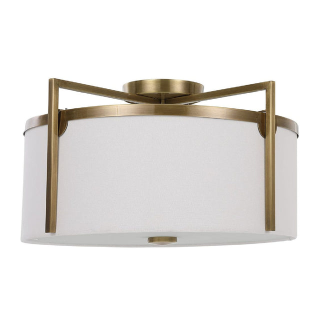 White Linen Ceiling Lamp | Uttermost Colfax - www.oroa.com