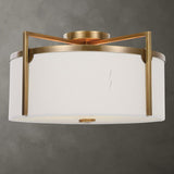 White Linen Ceiling Lamp | Uttermost Colfax - www.oroa.com