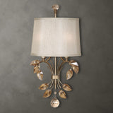 Gold Crystal Leaves Wall Lamp | Uttermost Alenya - www.oroa.com