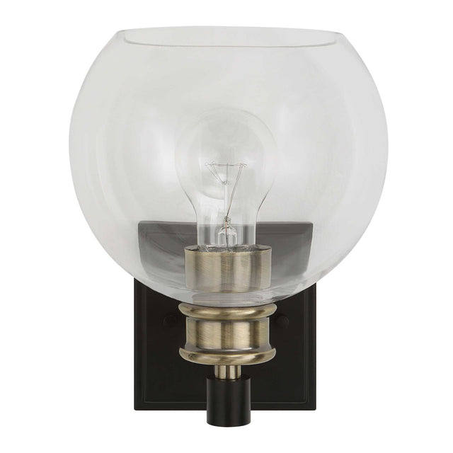 Modern European furniture - Clear Round Glass Wall Lamp - www.oroa.com