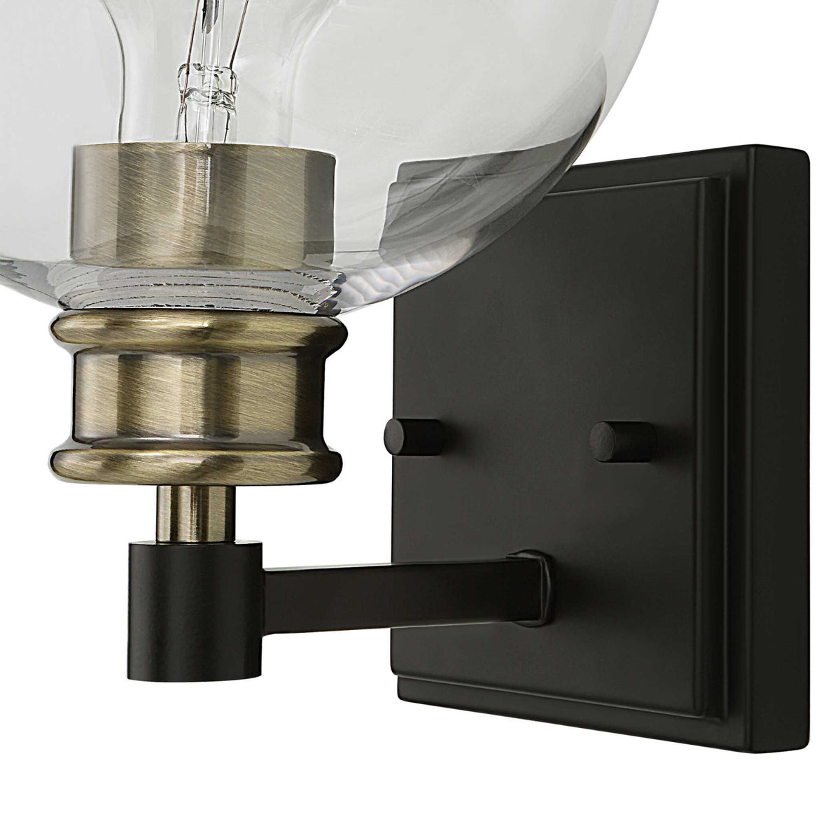 Modern European furniture - Clear Round Glass Wall Lamp - www.oroa.com
