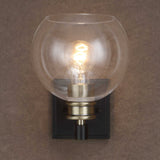 Modern European furniture - Clear Round Glass Wall Lamp - www.oroa.com