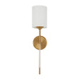 Modern European furniture - White Silken Shade Wall Lamp - www.oroa.com