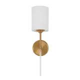 Modern European furniture - White Silken Shade Wall Lamp - www.oroa.com