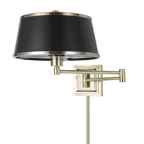Modern European furniture - Black Leather Look Wall Lamp - www.oroa.com