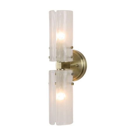 Seeded Glass Panels Wall Lamp | Uttermost Mistie - www.oroa.com