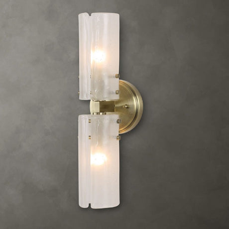 Seeded Glass Panels Wall Lamp | Uttermost Mistie - www.oroa.com