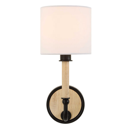 Modern European furniture - White Linen Wall Lamp - www.oroa.com