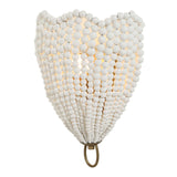 Modern European furniture - White Wooden Beads Wall Lamp - www.oroa.com