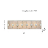 Swirl Glass 4-Light Vanity Lamp | Uttermost Rene - www.oroa.com