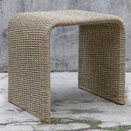 Modern European furniture - Woven Seagrass End Table - www.oroa.com