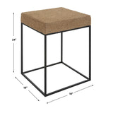 Modern European furniture - Braided Rope Square Accent Table - www.oroa.com