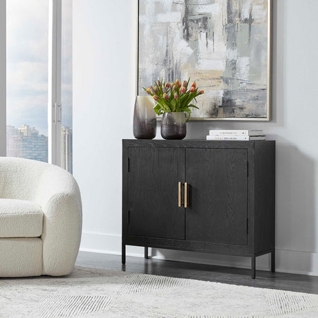 Modern European furniture - 2-Door Oak Veneer Cabinet - www.oroa.com