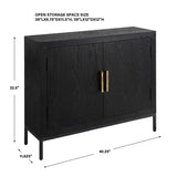 Modern European furniture - 2-Door Oak Veneer Cabinet - www.oroa.com